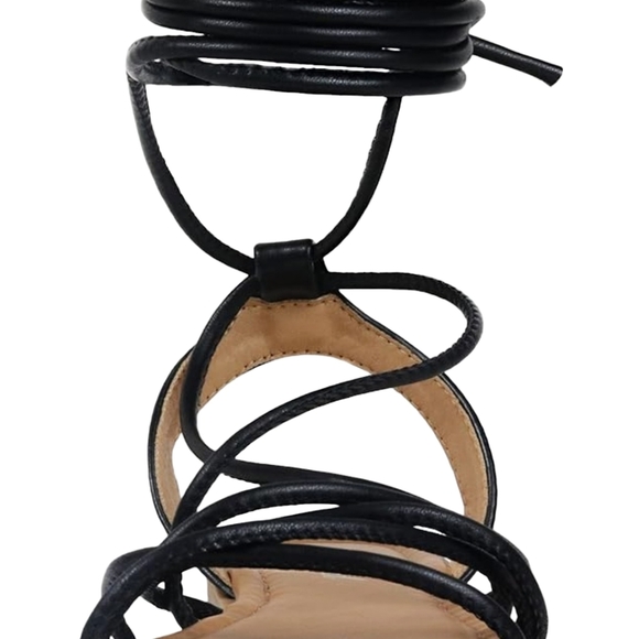 Heltid Women's Cross Lace Up Gladiator Sandals, Ankle Wrap Straps B9 EWKJ3 - Picture 3 of 3